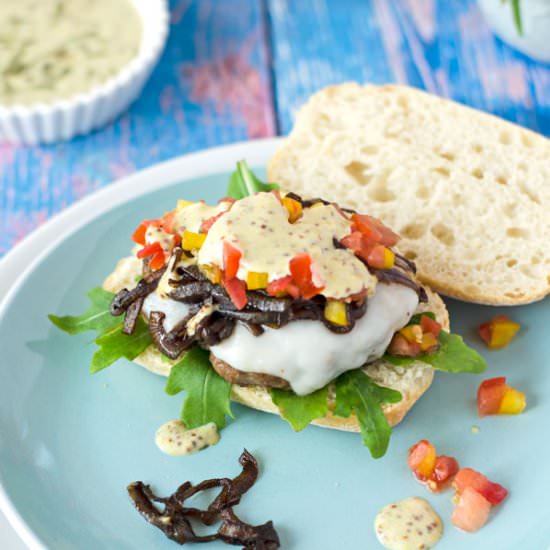 Lamb-Burger with Baguette Bun - Recipe photo by einepriselecker