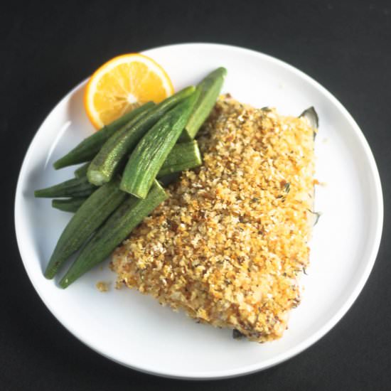 Baked Crusted Salmon - Recipe photo by Diverse Dinners