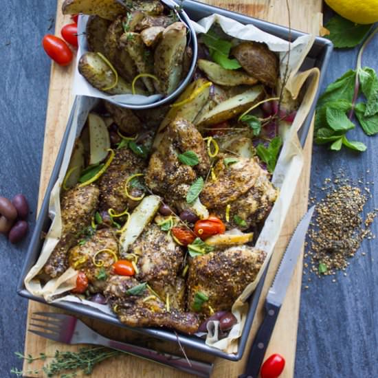 One Pan Chicken Potato Bake - Recipe photo by two.purple.figs
