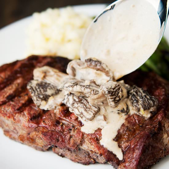 Morel Bourbon Cream Sauce - Recipe photo by kaweah