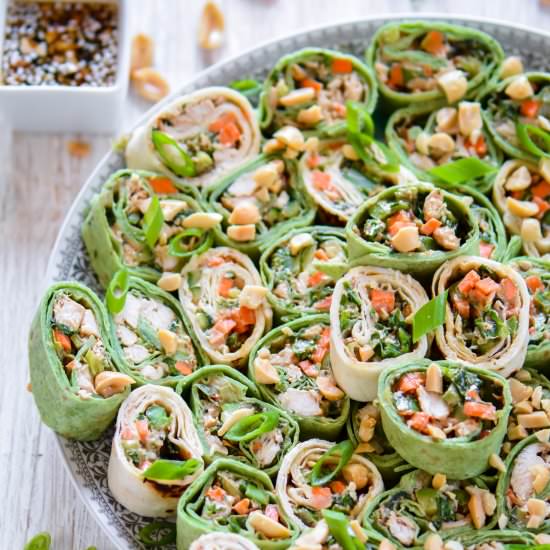 Thai Peanut Chicken Wraps - Recipe photo by ChefDeHome