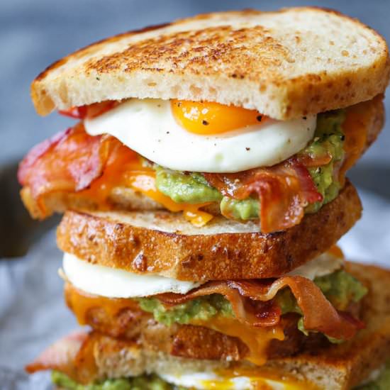 Guacamole Breakfast Sandwich - Recipe photo by damndelicious