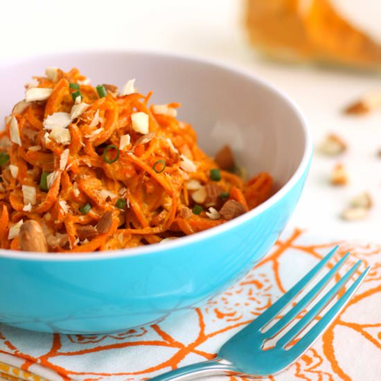 Carrot Salad with Turmeric Sauce - Recipe photo by JesseLWellness