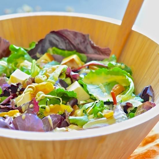 Smoked Tofu & Apricot Salad - Recipe photo by AVirtualVegan
