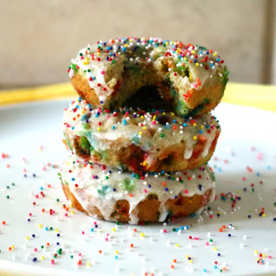 Funfetti Donuts - Recipe photo by TheSaltyMarshmallow