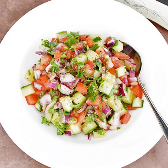 Salad Shirazi, a Persian Salad - Recipe photo by LinsFood