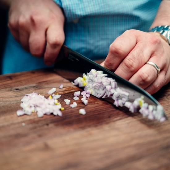 How to Cut a Shallot - Recipe photo by thetasteSF