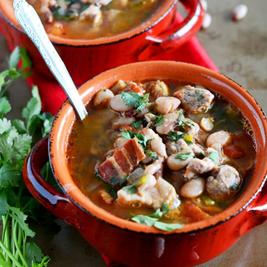 Frijoles Charros - Recipe photo by TheCakeChica