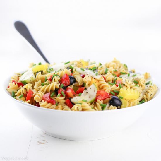 Healthy Italian Pasta Salad - Recipe photo by veggiebalance