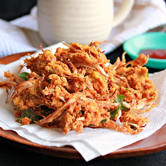 Banana Flower Fritters - Recipe photo by Aromatic Cooking