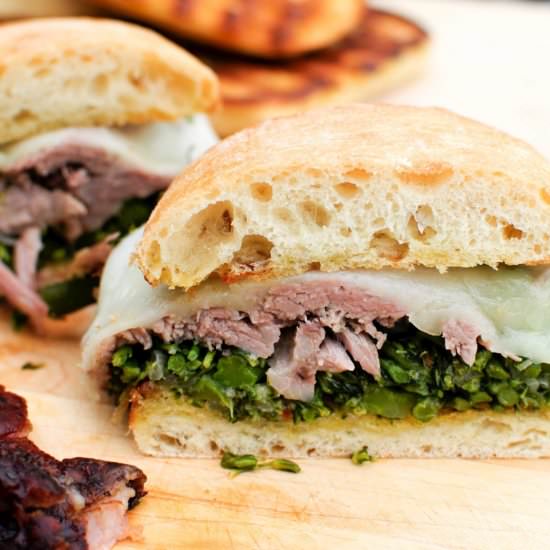 Pork and Broccolini Sandwich - Recipe photo by thesharedplate
