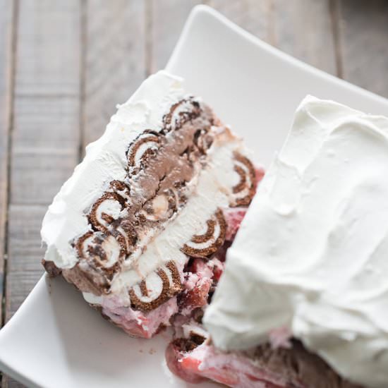 Swiss Roll Ice Cream Cake - Recipe photo by lemons for lulu