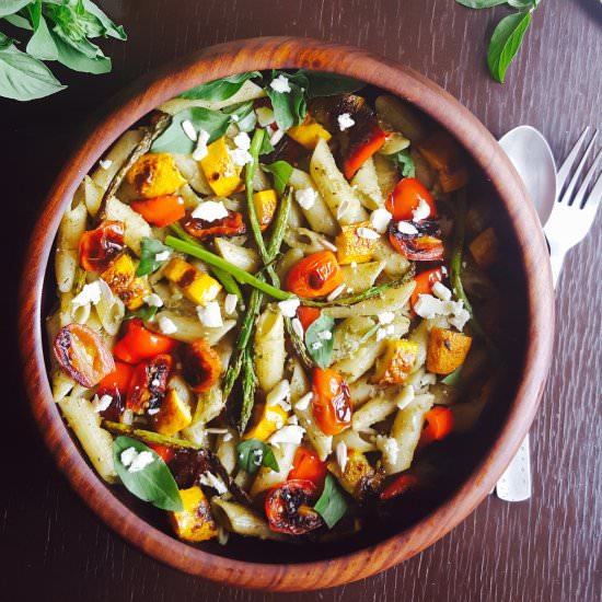 Grilled Vegetable Pasta Salad - Recipe photo by My Tryst With Food And Travel