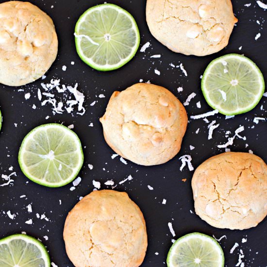 White Chocolate Key Lime Cookies - Recipe photo by Everyday Gourmet with Blakely