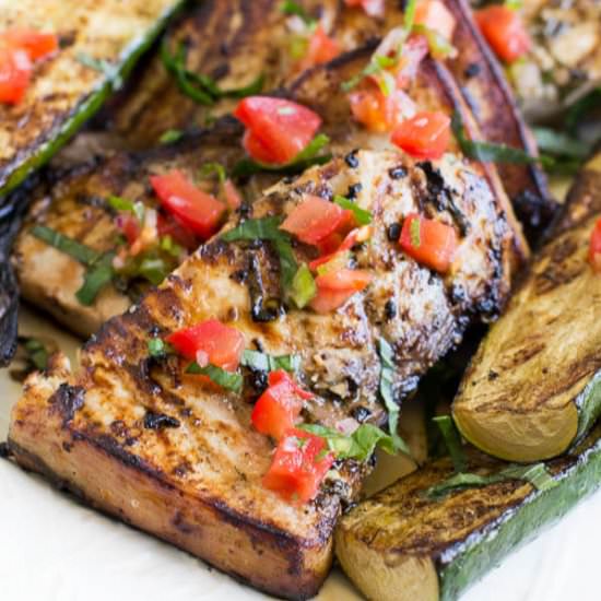 Lime Basil Grilled Swordfish Steaks - Recipe photo by Shineshka