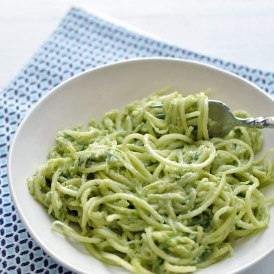 Avocado, Lemon + Dill Zoodles - Recipe photo by My Healthyish Life