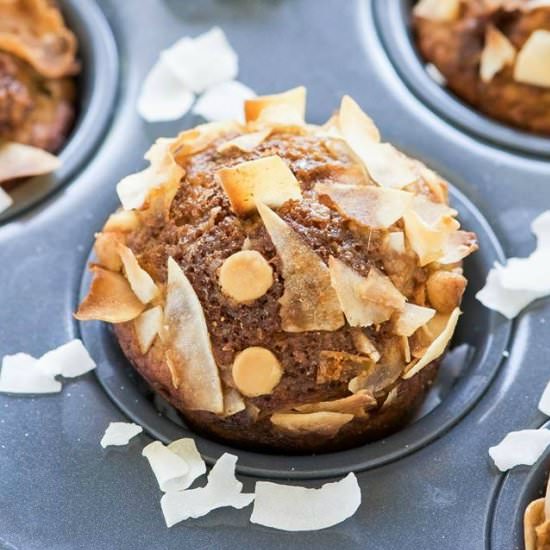 White Chocolate Banana Muffins - Recipe photo by withsaltandwit
