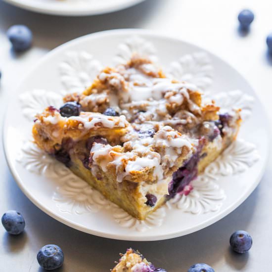 Overnight Blueberry Waffle Bars - Recipe photo by Averie