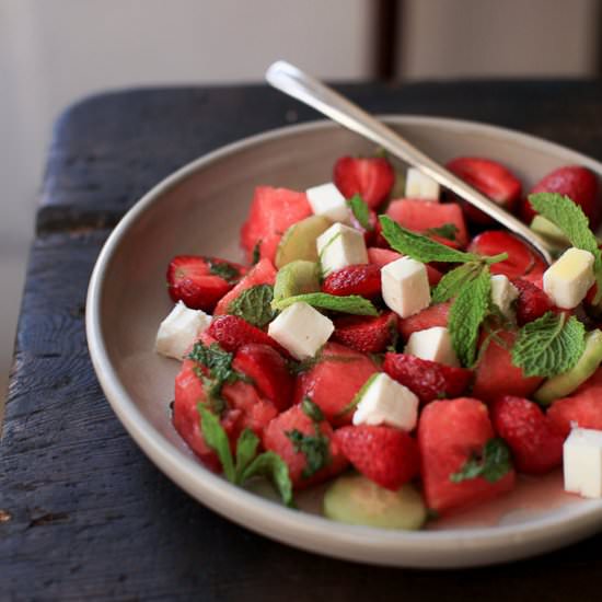 Watermelon and feta salad - Recipe photo by shebets