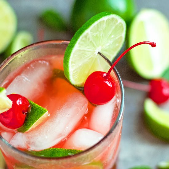 Refreshing Cherry Limeade - Recipe photo by cookiesforengland