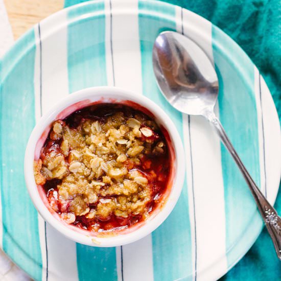 Strawberry Crumble for Two - Recipe photo by foodbanjo