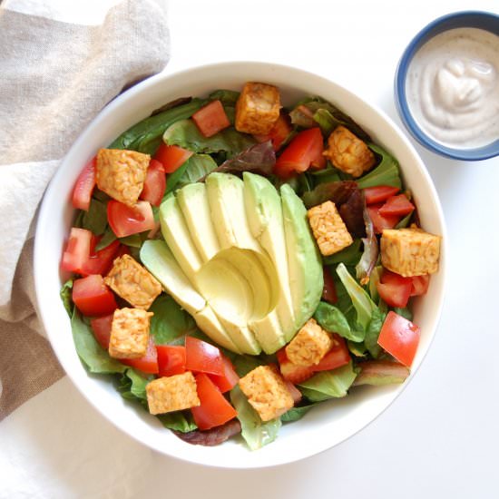 Buffalo Tempeh Salad - Recipe photo by theminniechef