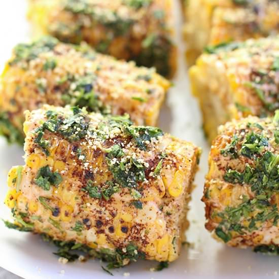 Vegan Mexican Street Corn - Recipe photo by The Mostly Vegan