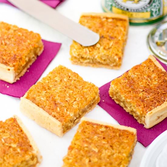 Treacle Tart Bars - Recipe photo by KitchenMason