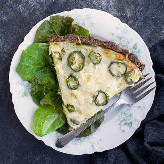 Potato, Leek and Cheddar Tart - Recipe photo by calizona