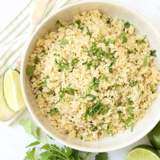 Cilantro Lime Quinoa - Recipe photo by The Harvest Kitchen