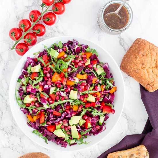 Crunchy Veggie Rainbow Salad - Recipe photo by recipesfromapantry