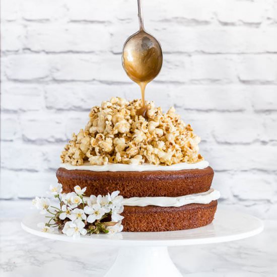 Plantain Cake with Coconut Popcorn - Recipe photo by recipesfromapantry