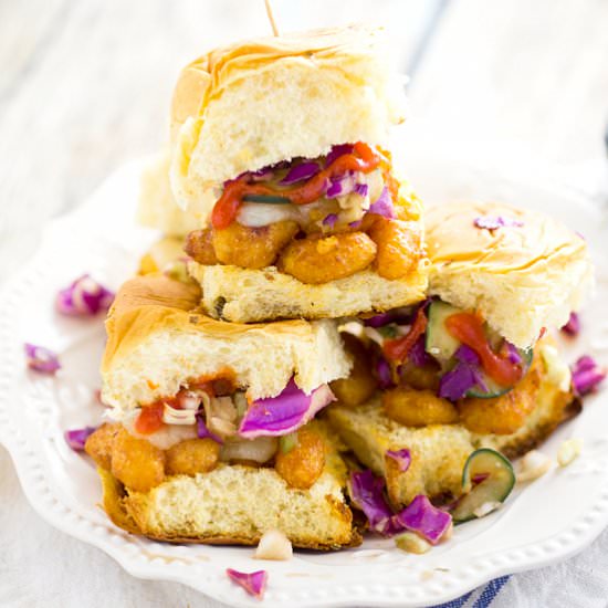Sriracha Ranch Shrimp Sliders - Recipe photo by thegraciouswife