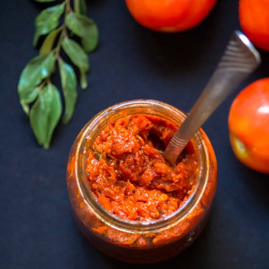 Tomato Pickle - Recipe photo by Palaharam