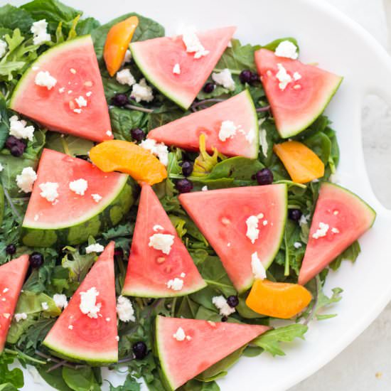 Easy Watermelon Platter Salad - Recipe photo by Homemade Nutrition