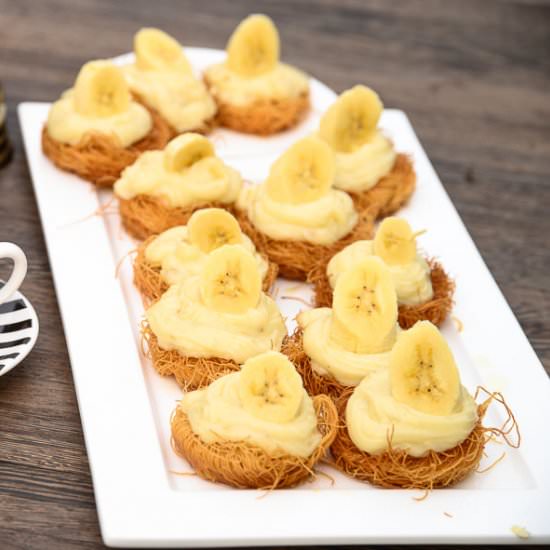 Bite Sized Osmalleyia Nests - Recipe photo by hadias lebanese cuisine