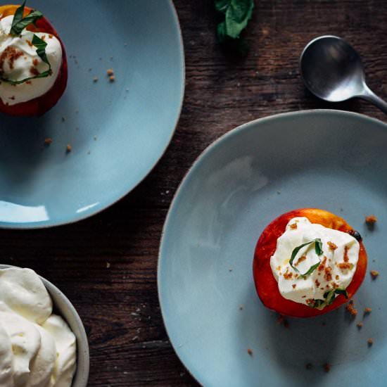 Broiled Peaches n Cream - Recipe photo by mylavenderblues