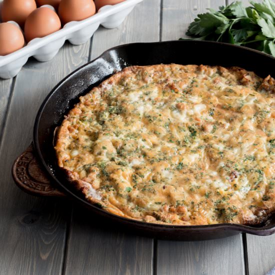 frittata lyonnaise - Recipe photo by kitchen_trials