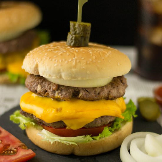 Double Cheeseburger - Recipe photo by rollingspoons