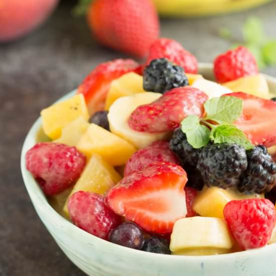 Instant Vanilla Pudding Fruit Salad - Recipe photo by CallMePMc