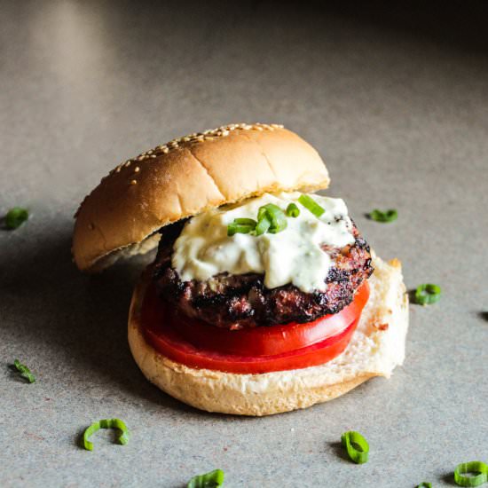 Jalapeño Burger - Recipe photo by Lisa G Cooks