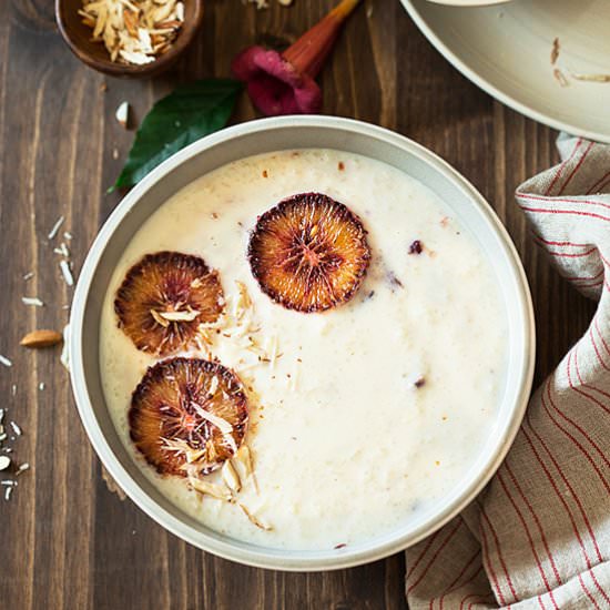 Kheer with Blood Oranges - Recipe photo by abitwholesomely