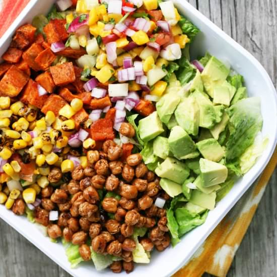 Vegetarian Taco Salad Bowls - Recipe photo by cheap-recipe-blog