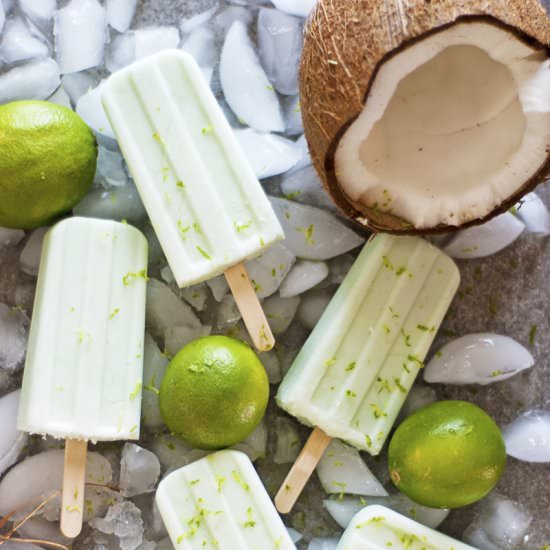 Coconut Lime Popsicles - Recipe photo by thecharmingdetroiter