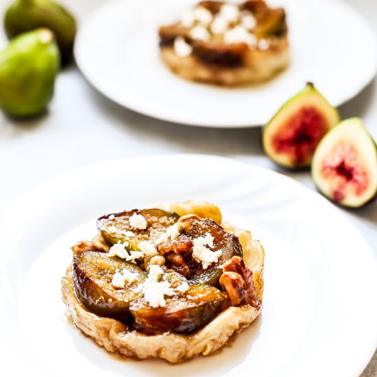 Fig, Walnut and Feta Tarte Tatin - Recipe photo by rsmacaalay