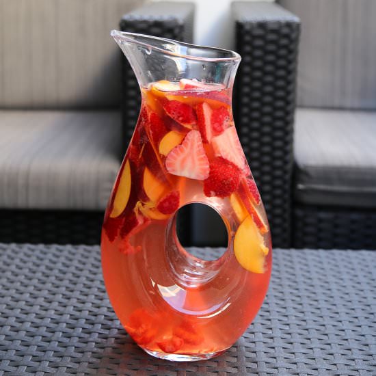 Summer Lovin' Rosé Sangria - Recipe photo by lovehappyhour