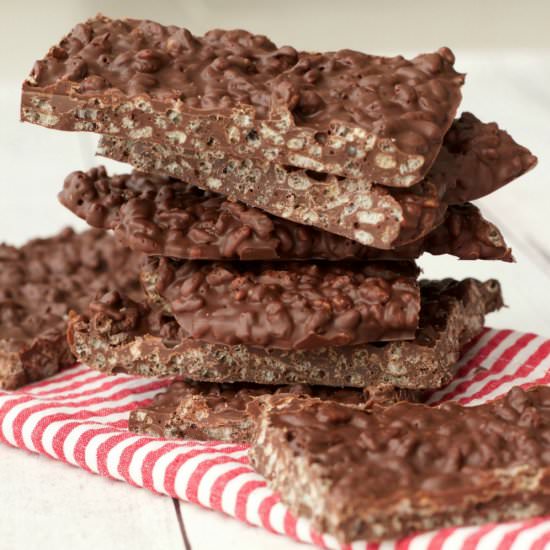 Vegan Chocolate Crunch Bars - Recipe photo by lovingitvegan