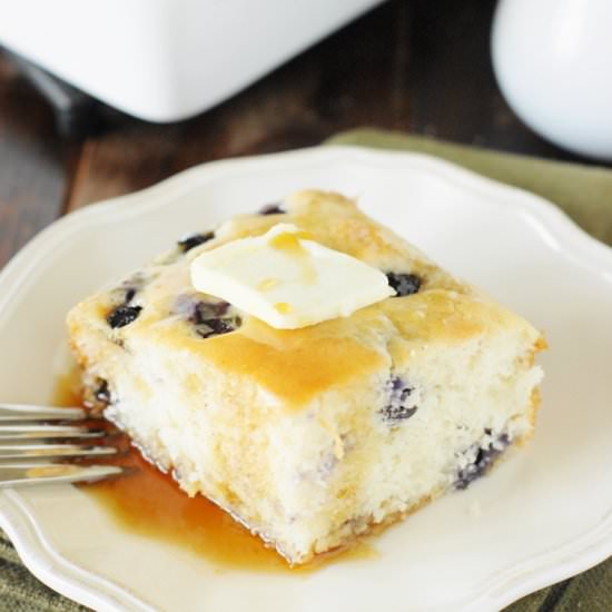 Baked Blueberry Buttermilk Pancakes - Recipe photo by thekitchenismyplayground