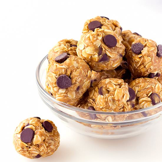No Bake 4 Ingredient Energy Bites - Recipe photo by The Wholesome Dish