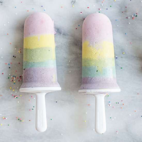 Superfood Rainbow Popsicles - Recipe photo by sundiegoeats